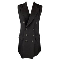 Vintage JEAN PAUL GAULTIER Size M Wool Blend Double Breasted Sleeveless Vest