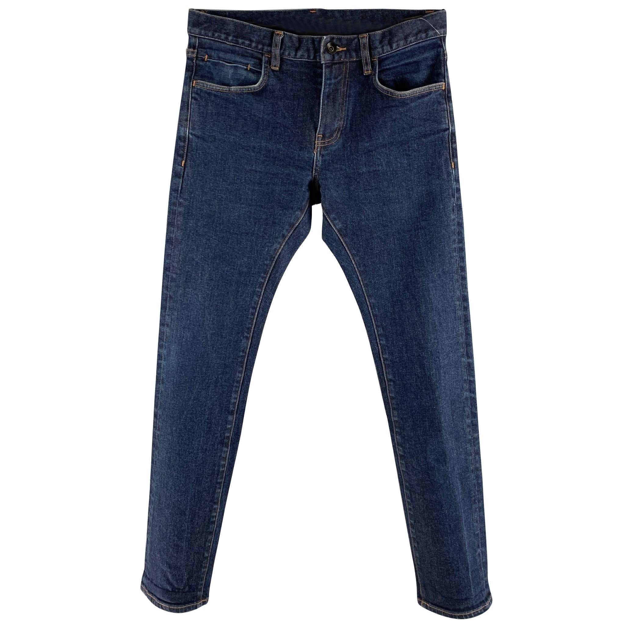 JOHN VARVATOS Size 30 Blue Cotton Elastane Jeans