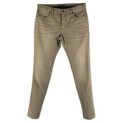 JOHN VARVATOS * U.S.A. Größe 31 Jeans aus grüner Baumwollmischung