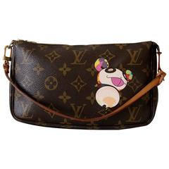 Louis Vuitton Takashi Murakami Panda Bag Pochette Rare 2004 4