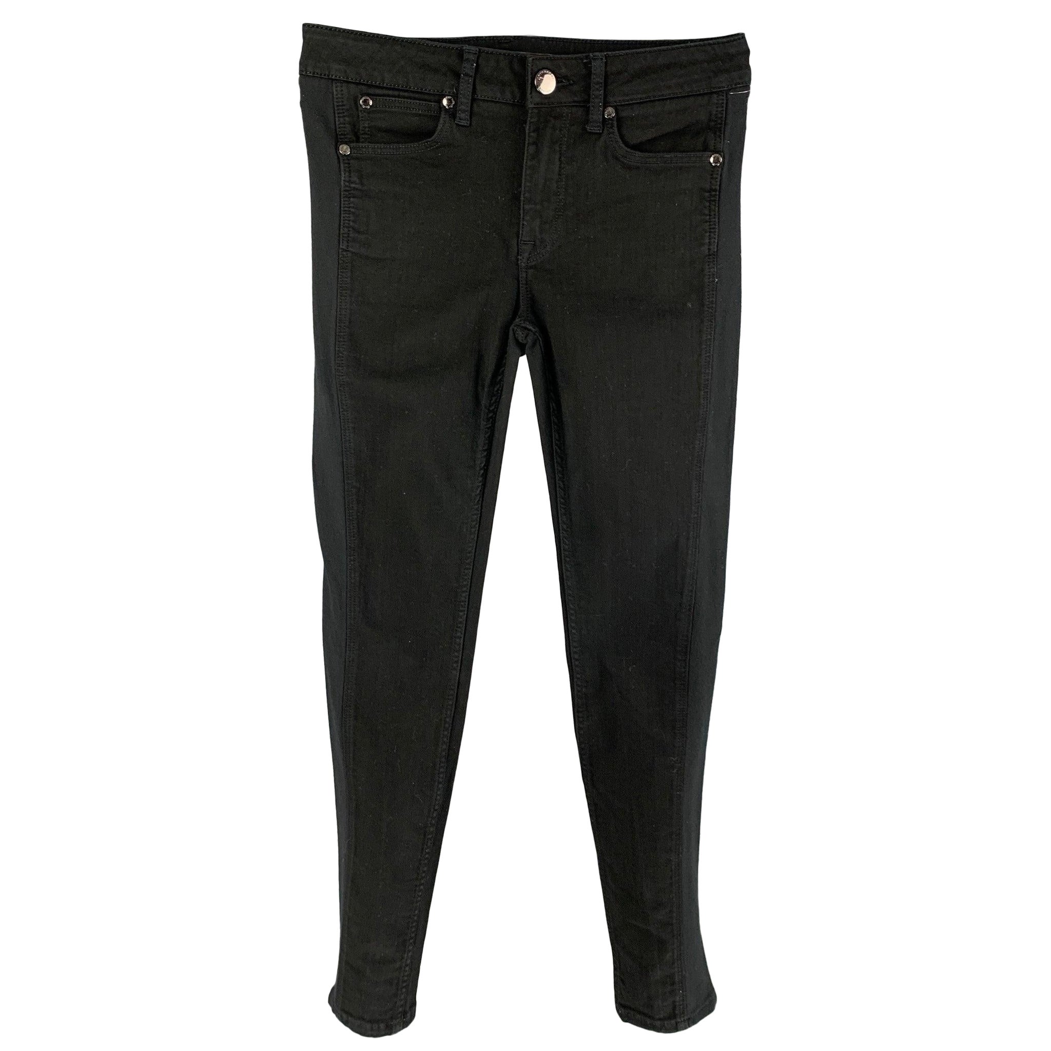 BURBERRY LONDON Size 29 Black Skinny Jeans For Sale