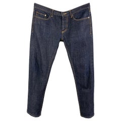 BURBERRY PRORSUM Größe 32 Indigoblaue schlanke Denim-Jeans
