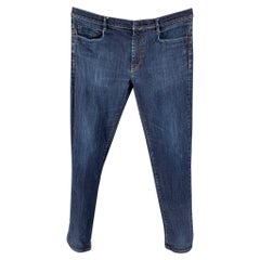 MIU MIU Size 36 Indigo Wash Cotton Polyurethane Jeans