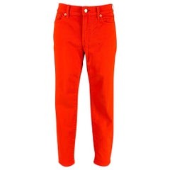 RALPH LAUREN Schwarz Label Größe 29 Orange Baumwoll-Jeans aus Skinny-Baumwoll