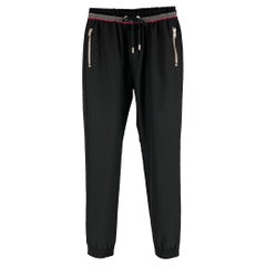 GIVENCHY Sweatpants aus Polyester und Wolle in Schwarz und Grau, Größe 28