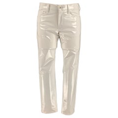 JUNYA WATANABE Size S White Polyester Solid Jean Cut Casual Pants