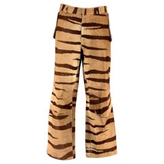 FIORUCCI Größe 38 Brown Tan Stripe Casual Pants
