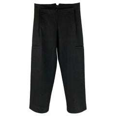 JOHN BARTLETT Größe 32 Schwarze Wolle  Casual-Hose aus Polyamide Cargo