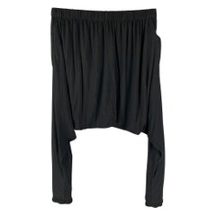 SKINGRAFT Size M Black Rayon Silk Drop-Crotch Casual Pants