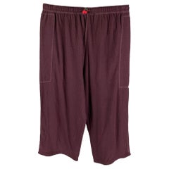 PAUL SMITH Size L Burgundy Cotton Sweatpants Casual Pants