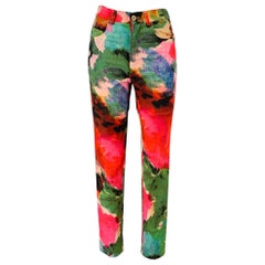 OPENING CEREMONY Size XS Multi-Color Cotton Print Jean Cut Casual Pants