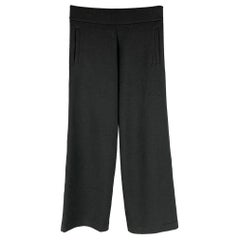 THE ROW Size XS Black Cashmere Wide Leg Cablante Sweatpants