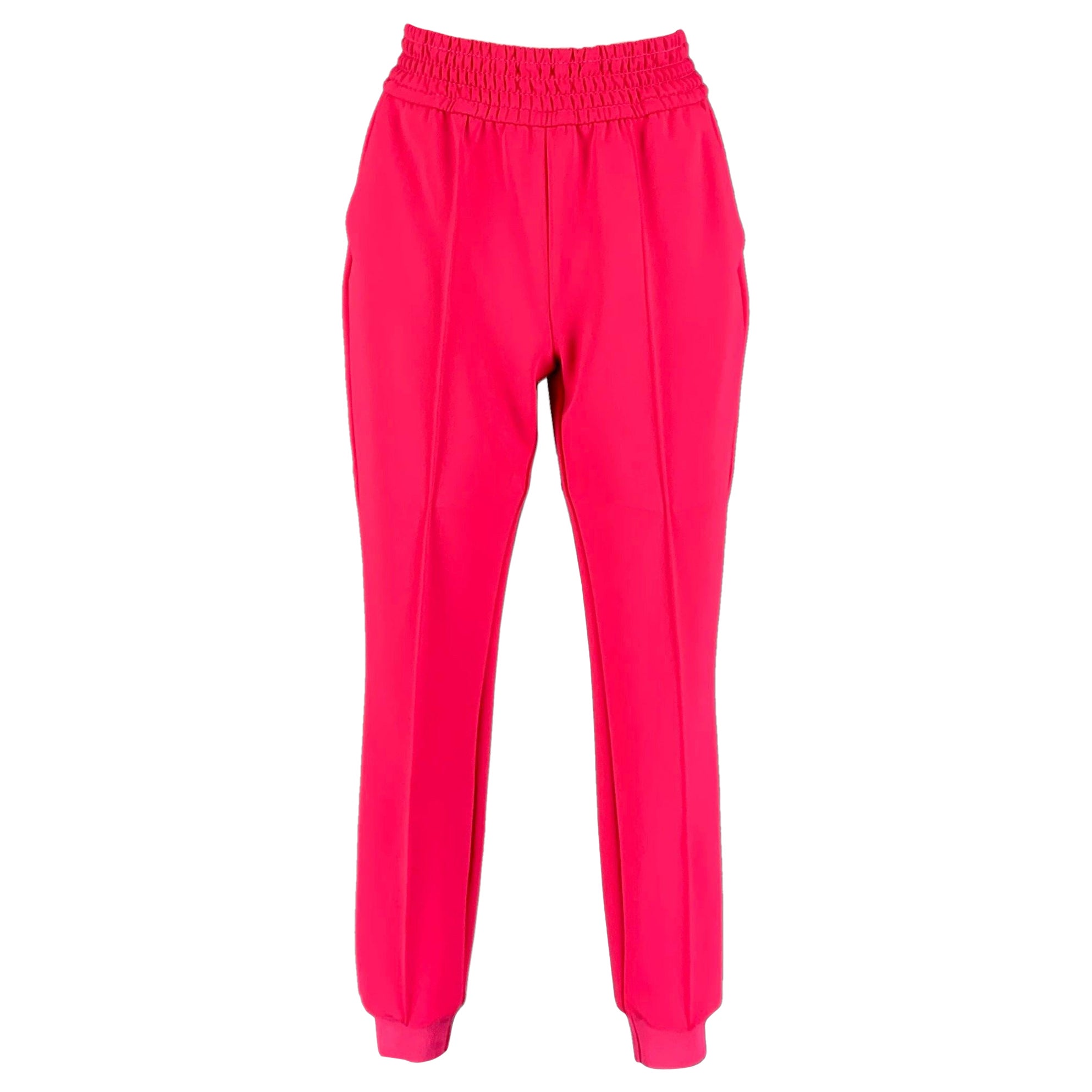 ALICE + OLIVIA Size 4 Pink Polyester Casual Pants For Sale