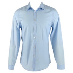 PAUL SMITH Size S Blue Cotton Long Sleeve Shirt
