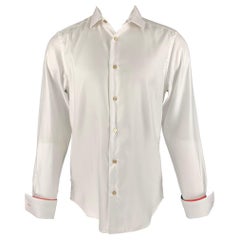 PAUL SMITH Size M White Cotton French Cuff Long Sleeve Shirt