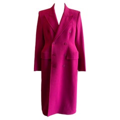 Hot Pink Balenciaga Hourglass Coat