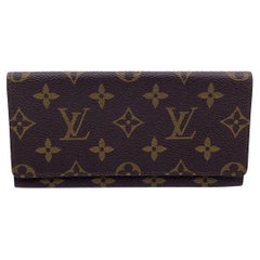 Louis Vuitton Vintage Monogram Canvas Long Bifold Bill Wallet