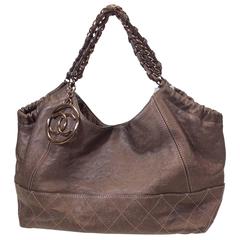 Chanel Large Copper Leather Shoulder Bag