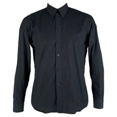GIVENCHY Größe L Schwarzes langärmeliges Hemd aus Baumwolle