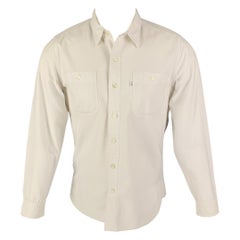 LEVI'S White Cotton Button Up Long Sleeve Shirt