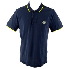 KENZO Size M Navy Buttoned Polo