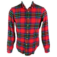RALPH LAUREN Size S Multi-Color Plaid Cotton Button Up Long Sleeve Shirt