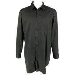 SKINGRAFT Größe XL Schwarzes langärmeliges Hemd aus Baumwolle