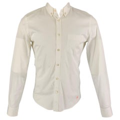 TOMAS MAIER Größe S Weißes langärmeliges Hemd aus Baumwolle mit Knopfleiste