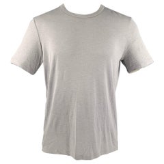 THEORY Size M Grey Modal Blend Jersey T-shirt