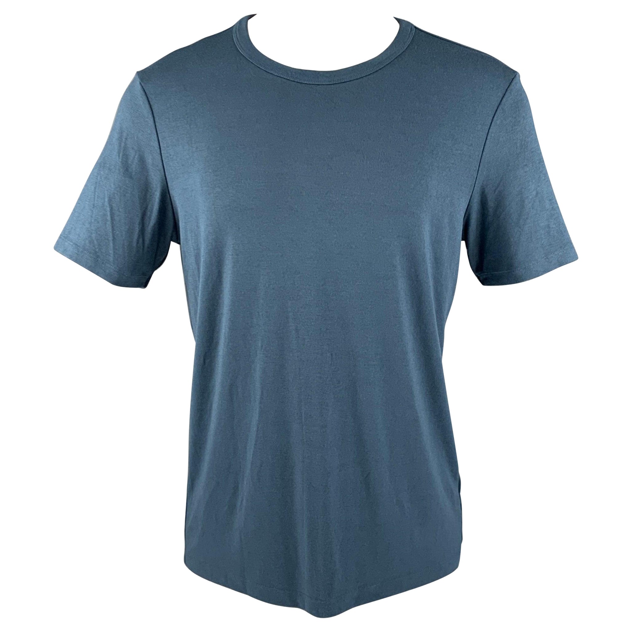 THEORY Size M Blue Modal Blend Jersey T-shirt For Sale