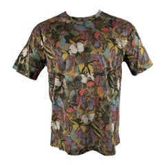 VALENTINO T-shirt col ras du cou papillon multicolore