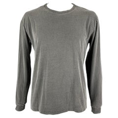 JOHN ELLIOTT Size L Grey Cotton Long Sleeve T-shirt