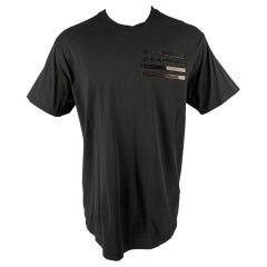 T-shirt GIVENCHY surdimensionné en coton avec appliques noires, taille S