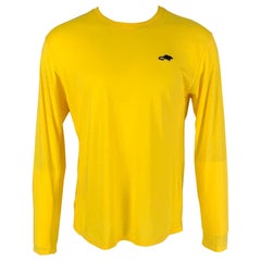 MARC JACOBS Stinky Rat Size L Yellow Cotton Long Sleeve T-shirt