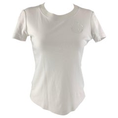 BRANDON MAXWELL - T-shirt en coton blanc, taille S