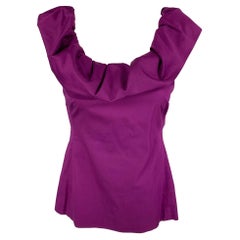 CHEAP and CHIC by MOSCHINO Size 8 Purple Cotton Blend Sleeveless Casual Top