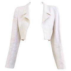 Vintage 90S chanel crop linen jacket