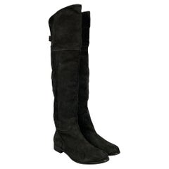 AQUATALIA Size 9.5 Black Suede Boots