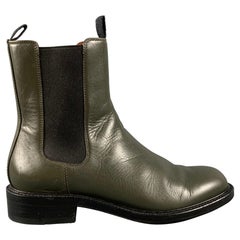 Used CELINE Size 7.5 Leather Boots