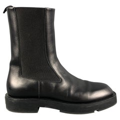 Used GIVENCHY Size 8 Black Leather Chelsea Boots