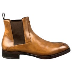 PAUL STUART Taille 11 Tan Antique Leather Pull On Boots