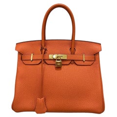 Borsa A Mano Hermès Birkin 30 Togo Naranja 2007