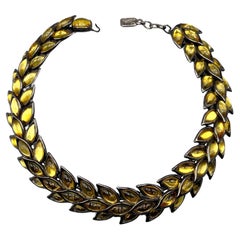 Yves Saint Laurent by Robert Goossens 1980s Cabochon Necklace