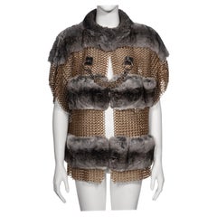 Used Dolce & Gabbana Chainmail and Chinchilla Fur Jacket, ss 2003