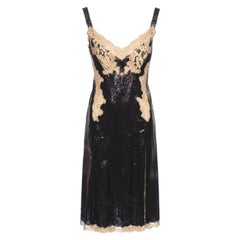 Used Louis Vuitton by Nicolas Ghesquière Evening Slip Dress Dress with Lace, fw 2017