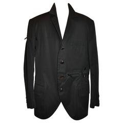 Yohji Yamamoto Pour Homme Black Deconstructed "Multi Zippers" Jacket