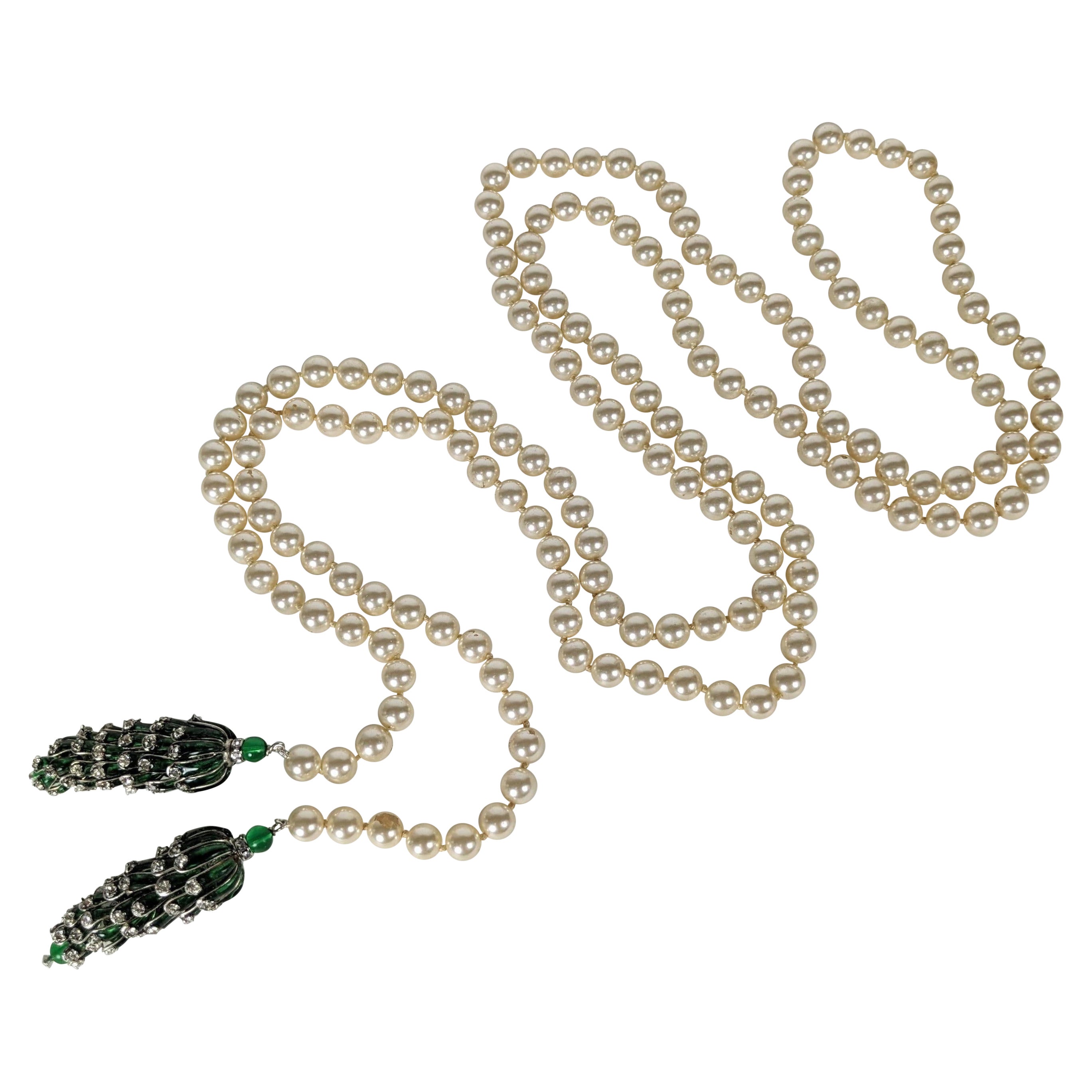 Coco Chanel Maison Gripoix Sautoir Halskette, seltenes Buchstück im Angebot