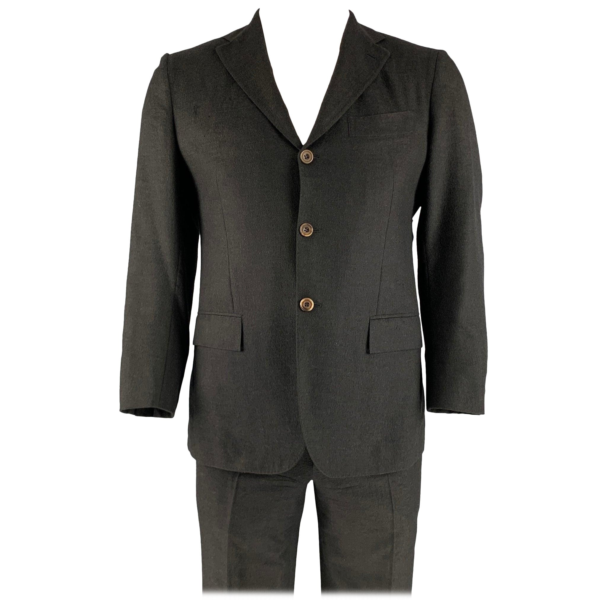 KITON Size 40 Grey Cashmere Notch Lapel Suit