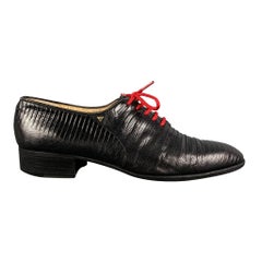 Used GUCCI Size 9.5 Black Lace Up Shoes