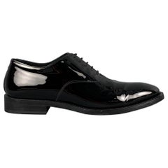 PAUL SMITH Size 10 Black Leather Lace Up Shoes